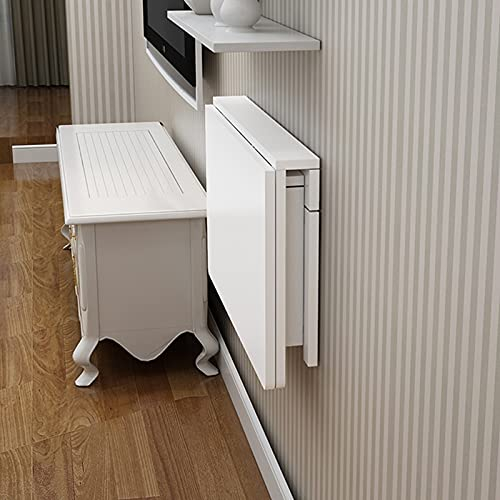 WYFZT Wandtisch Wandklapptisch Küchentisch Wand Tisch Küche Esstisch Schreibtisch Klapptisch Bartisch, Floating Hanging Computertisch, Mehrzweck-Wandtisch (Size : 90×60cm)