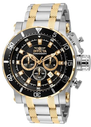 Invicta Coalition Forces 32712 Herrenuhr - Quarzwerk - Edelstahl mit schwarzem Zifferblatt - 52 mm