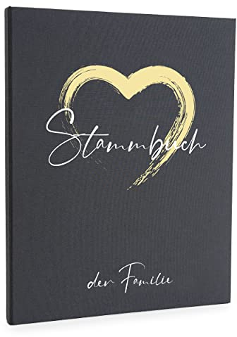 Hochzeitideal – Stammbuch der Familie Serie Ally DIN A4 - Buchbinderleinen Stammbuch Hochzeit - Familienbuch Standesamt mit 4-Fach Ringmechanik & 3 Klarsichthüllen