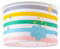 Paco Home Kinder Deckenlampe Kinderzimmer Stoffschirm Rund Bunt Baby E27 Hängelampe Regenbogen