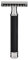 MÜHLE TRADITIONAL Rasoir de sécurité traditionnel – Rasoir de sécurité avec peigne ouvert – Manche noir – Métal chromé