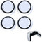 MatoSan® Set de Cubiertas de Silicona para Stick – Compatible con mandos PS5 y PS4 – Mejora de Agarre y Protección – Accesorios para Controladores Gaming – 4 Piezas Grip Caps (4 Piezas Blanco)