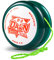SHUNGRU Looping Yoyo D3 Crystal Green, Responsive Yoyo for Kids Beginner, Practise Basic 2A Yoyo Trick, Auto Return Yoyo with 6 Yoyo Strings + Yoyo Bag + Yoyo Glove + 2 Spacer