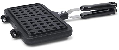 Patisse 10107 Waflera belga (doble), aluminio, negro