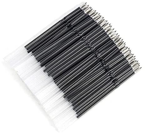 20 Stück 0,7 Mm Schwarz Kugelschreiber Mine Drücken Sie Kugelschreiber Mine Ersetzen Sie Signature Nachfüllen Studenten Büromaterial Praktisches Design und langlebig