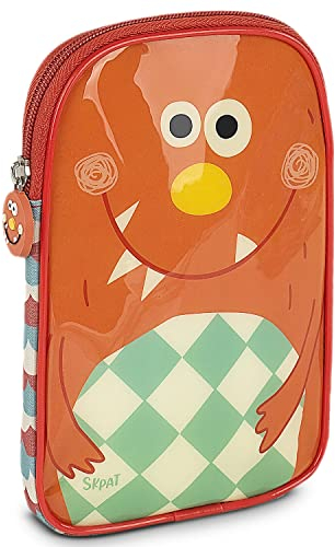 SKPAT - Porta Bocadillos Infantil Termoinsulado. Bolsa Merienda.Porta Bocadillos., Rojo