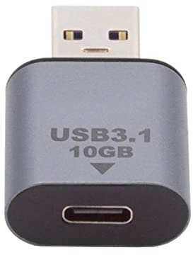 chenyang Adaptador USB de 10 Gbps, USB C tipo C hembra a USB 3.0 tipo A macho, adaptador de corriente de datos para laptop, tableta y teléfono