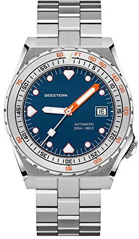 SUGESS Seestern SUB600T, Dunkelblau, NH35, Saphir, Lume, 200 m Taucher, Taucher, BNIB, blau, Armband