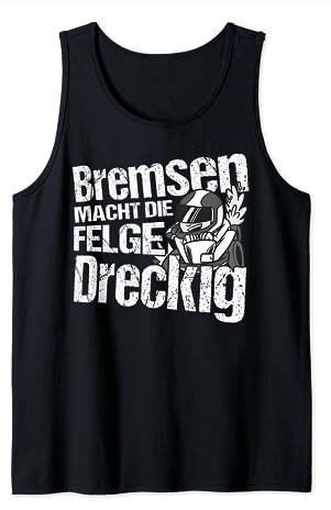 Gokart Go-Kart-Rennfahrer Bremsen macht die Felge dreckig Tank Top