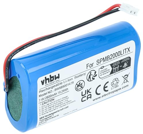 vhbw Akku kompatibel mit Spektrum Transmitter DX8 | DX9, DX7S Fernbedienung Remote Control (2600 mAh, 7,4 V, Li-Ion)