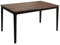 Esszimmertisch HWC-M55, Tisch Esstisch, Massiv-Holz HDF Laminat Melamin 135x80cm, Sheesham Holz-Optik, dunkle Beine