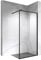 MOMENTS OF GLASS Duschabtrennung Walk In Gianna 80x200 cm Duschwand Dusche 8mm STARK aus DURCHSICHTIGEM NANO ESG Sicherheitsglas, Rahmen aus schwarzem Aluminium und Stabilisationsstange in Schwarz