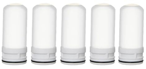 HiCOZZIE 5 piezas de filtros de repuesto elementos de cerámica para purificador de agua de grifo de cocina lavable filtro de óxido
