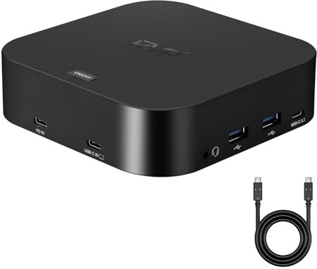 RVP+ Docking station per computer portatile, 13-in-1 Mac Triple Monitor USB Dock with 4K HDMI Display, Computer Dock 5Gbps USB-C/A Port, 10-1000Mbps (082321)