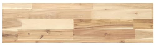 vidaXL Estante Flotante Madera Maciza de Acacia sin Tratar 100x20x4 cm, Estante de Pared, Unidad de Estante de Pared, Estante de Cuarto de Servicio