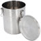Asixxsix Airtight Stainless Steel Pet Food Storage Container, Leakproof Canister for Coffee, Cereal, Flour, Sugar, Protein Powder, Pet Food, and Bird Seeds, Kitchen Organizer