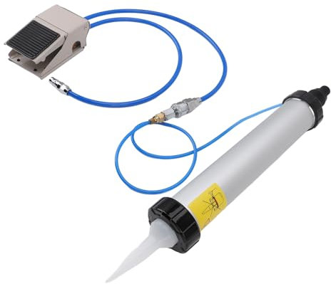 Pneumatic Caulking Gun, Air Powered Caulk Gun Aluminum Alloy Sausage Caulking Gun, Caulking Gun with Accessories for Building Decoration Ships Containers, Hand Caulking Guns