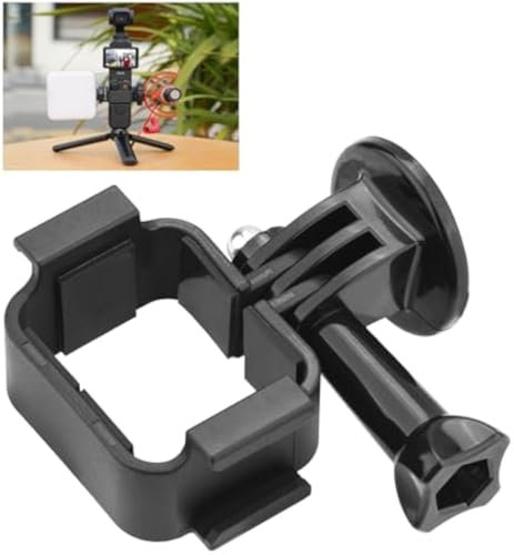 Tuvzylory Pocket 3 Extension Adapter,for DJI Osmo Pocket 3 Camera Tripod Mount Accessories, Adjustable Grip for DJI Pocket 3 Accessories,Microphone, Led Video Light, Tripod, Bicycle, Backpack Clip