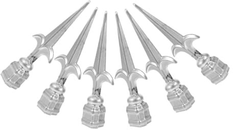 JECOMPRIS 6 Stück Eisen Zaunpfostenkappen Wetterfeste Metall Zaunspitzen Für Garten Hof Und Zaun Einfache Montage Robust Und Langlebig