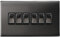 Light Switch 6 Gang 2 Way Black Nickel Wall Switch Screwless Plate Polish Finish N310GME