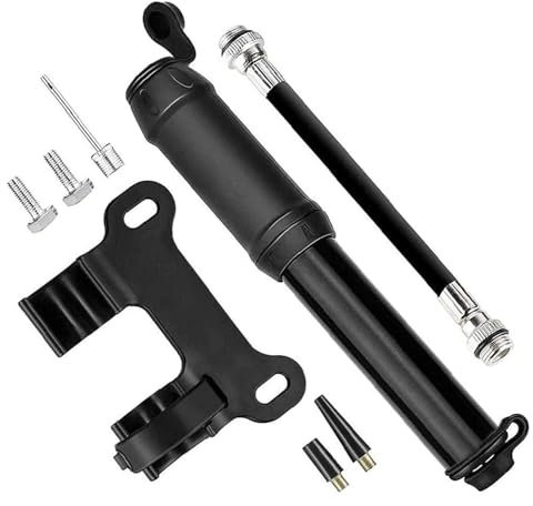 Mini Bomba de Aire de Bicicleta, Bomba de Bicicleta, Mini Bomba de Aire Portátil, Bomba de Aire para Bicicleta de Montaña, Bomba de Mano Pequeñ, 100PSI, para Bicicleta, MTB, BMX, Motocicleta