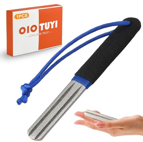 OioTuyi Precision V-Groove Dart Sharpener Tool: Compact, Electric, Double-Sided Diamond Point Sharpener for Steel Tip Darts, Perfect Dart Gifts for Practice