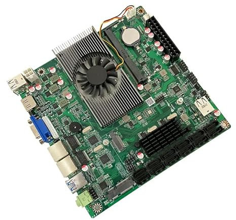 HKUXZR Scheda madre N5095 NAS 12 * 7PIN SATA 1* DDR4 a 16GB 1000M LAN 1* M2_SSD NVME PCIE3.0 VGA HD 4K @ 60HZ Soft Router ITX Mainboard