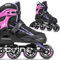 Movino Inline Skates | Cruzer B2 | Verstellbare Rollschuhe | Damen Mädchen Jungen Inliner | Inliner für Erwachsene | Inline Skates mit großen Rädern 80 mm | Inliner