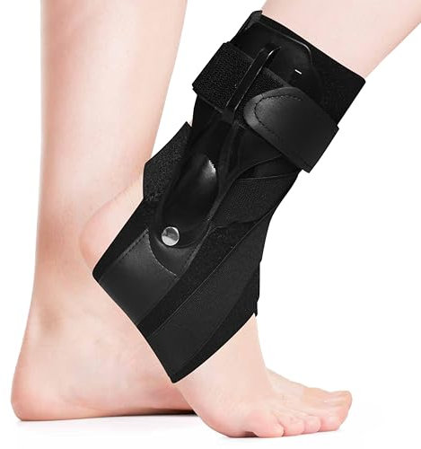 JGCJGG Chevillère, Chevillere de Maintien Sport, Ajustable Bandage Cheville Support et Compression pour Cheville Femmes Hommes Douleurs Articulaires Sport(L)