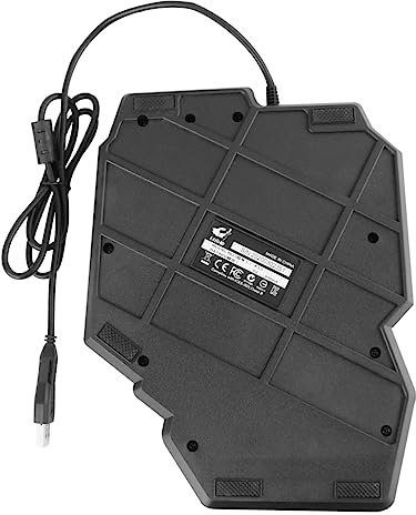 UKCOCO 1 Pieza Teclado De Juego Teclado para Computadora Portatil Teclado RGB Teclado Retroiluminado Mixto Teclado De Control con Una Sola Mano Black