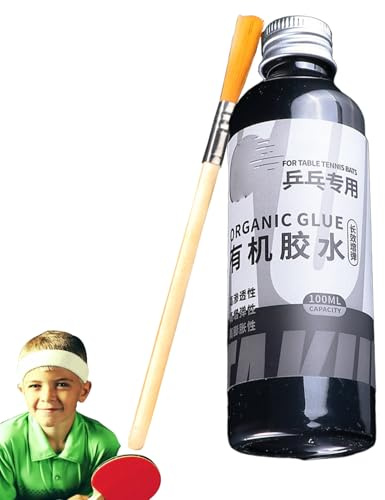 Colla per racchetta da tennis da tavolo |100 ml Colla liquida per tennis da tavolo con spazzola speciale - Colla per racchetta da tennis da tavolo, appositamente progettata per gli amanti e le
