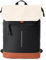Lekespring Zaino Porta PC Donna 15.6 Pollici – Elegante Zaino Università e Lavoro Donna,Impermeabile per Laptop con Design Moderno, Ideale per Viaggi, Ufficio e Scuola,Beige Nero