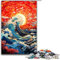 Japanese Wave Kanagawa 1000 Piece Jigsaw Puzzles for Adults Jigsaw for Gifts Best Gift Suitable for And Teenager 14 And Up 1000 PCS