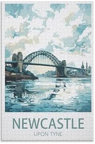 Puzzles For Creative Gift Home Decor，Newcastle Upon Tyne ，Adults 1000 Piece Jigsaw Puzzle- Christmas，70x50，paper puzzle，AA-838