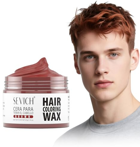 Sevich Braun Temporäre Haarfarbe 50g - Abdecken Von Grauem Haar Mit Natürlicher Farbe, Temporäre Haarfärbecreme Styling Hair Mud Für Halloween，milde Und Nicht Reizende Inhaltsstoffe.