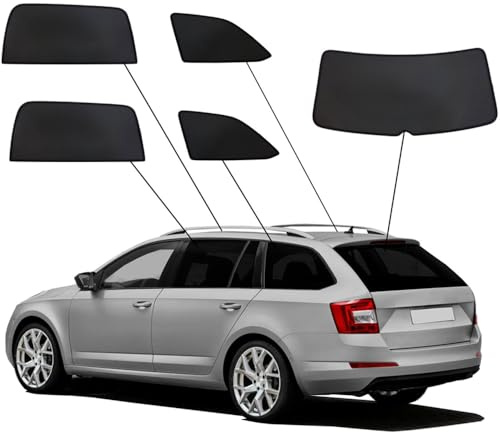 SunClip Sicht- & Sonnenschutz passgenau | kompatibel mit Skoda Octavia III (5E) Kombi 2013-2017 & Facelift 2017-2020