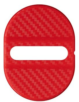 spshi Cache Serrure Porte Voiture pour Ford Ranger 1983-2020 2021 2022 2023 2024 2025 Protection Texture Fibre de Carbone Ajustement Précis Antirouille Amortisseur Accessoires Intérieur Lot de 4
