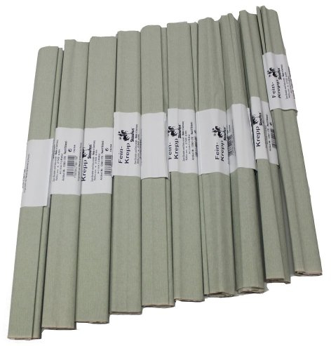 Staufen 617163 - Krepppapier 10 Rollen 50 x 250 cm, achatgrau