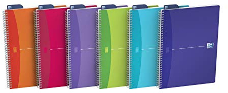 Oxford Ufficio miei colori 100101948 Lotto 5 wirebound Notebook A4 in polipropilene copre 100 pagine
