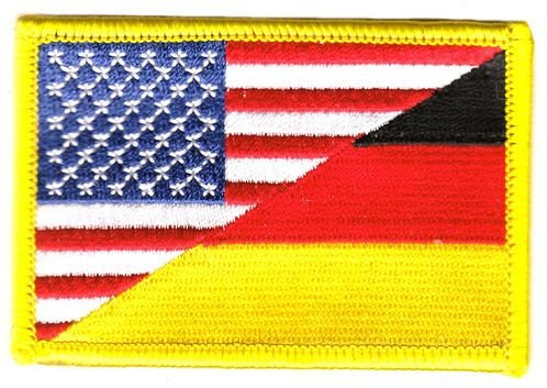 Flaggen Aufnäher Patch Deutschland/USA Fahne Flagge