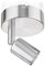 ledscom.de Deckenleuchte/Wandleuchte LUNARA, edelstahl matt, 1x GU10 max. 25W