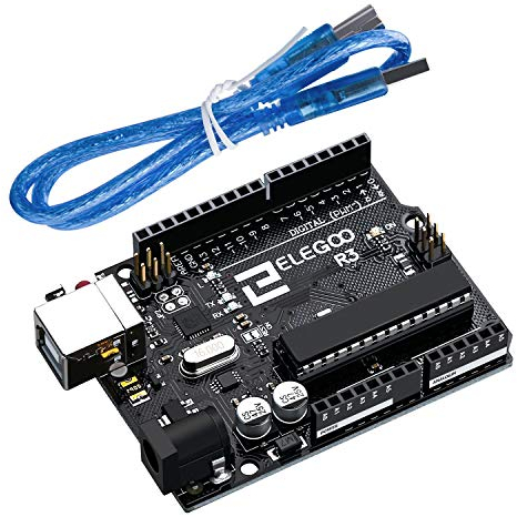 ELEGOO UNO R3 Tarjeta Placa con Cable USB y Microcontrolador Compatible con Arduino IDE Proyectos Cumple con RoHS