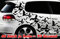 HR-WERBEDESIGN 93x Hexe Sterne Star Auto Aufkleber Wandtattoo Hexenkutsche Gothic Halloween XXX