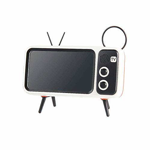 Telefonhalter Retro TV Halterung mit Lautsprecherfunktion Ohne Bildschirmfunktion Kreative Lautsprecher für iPhone 6plus 6splus 7plus 7splus 8plus Ein intelligentes Geschenk Familie