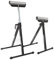 LEMODO Rollenbock höhenverstellbar | Klappbock 2er Set | Rollbock verstellbar von 68-109 cm | Rollenständer mit Antirutschfüßen | Unterstellbock bis 60 kg Belastung | Stützbock für Lange Werkstücke