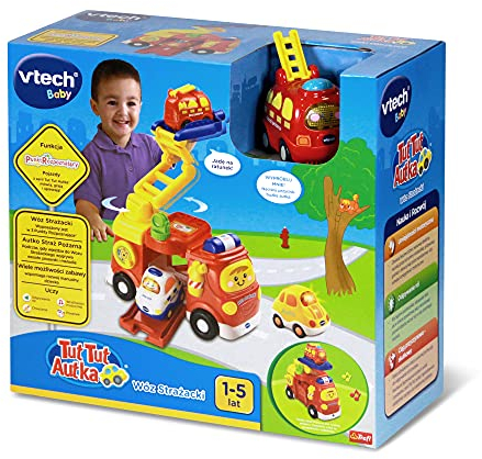 Vtech Trefl TUT Autka Große Feuerwehrwagen Interaktives Bildungsset für Kinder ab 12 Monaten