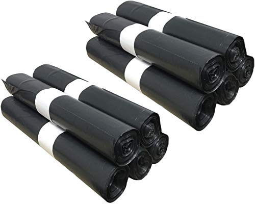 200 Sacs Poubelle Grande Capacité 110L - Lien de Fermeture, Ultra Résistant, Anti-Fuites, Noir Opaque - 10 Rouleaux de 20 sacs