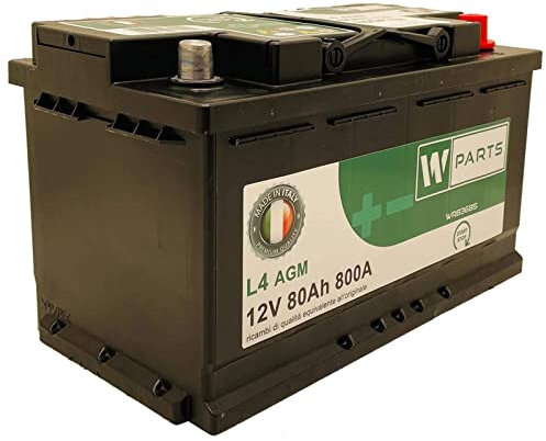 BATTERIA AUTO 80 Ah AGM - 800A Spunto | Start&Stop | 315x175x190 | 80Ah | VR850
