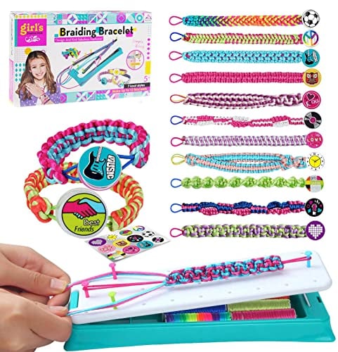 WOIRROIP Freundschaftsarmband Selber Machen,Armbänder Selber Machen DIY Bastelset Armbänder Mädchen Armbänder Basteln Flechtset Knüpf Set Geburtstagsgeschenk für Mädchen