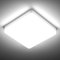 Epicflare Deckenlampe LED Deckenleuchte Flach Quadrat 36W 6500k 4350LM Badezimmer Lampe Wasserfest Deckenbeleuchtung für Schlafzimmer Küche Korridor Balkon Keller Esszimmer, Ø23cm [Energieklasse E]